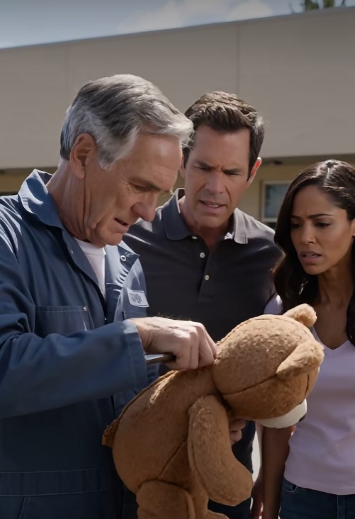 The Old Janitor Refused to Throw Away the Little Girl’s Teddy Bear… and What He Found Inside Left Everyone Speechless