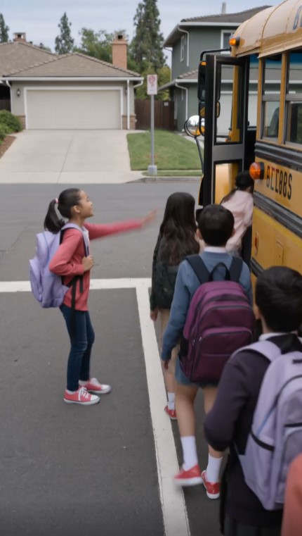Little Girl Refused To Get On The School Bus — Then The Driver Looked Behind The Tire