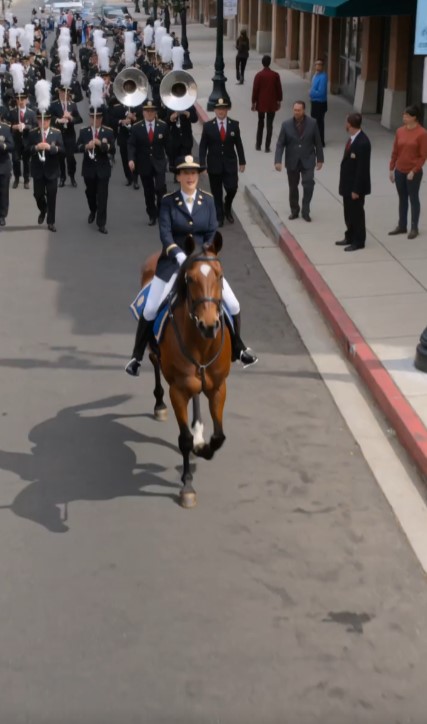 Horse Stopped In The Middle Of The Parade — Then Everyone Saw The Stroller