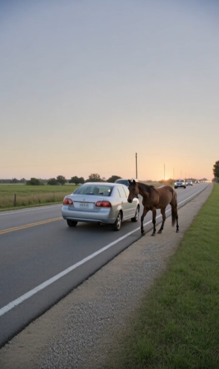 Horse Refused To Leave An Empty Car — Then A Woman Saw Fingerprints On The Window