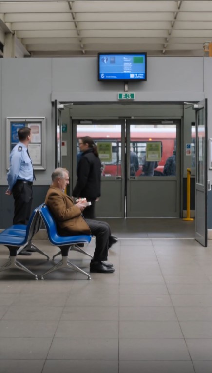 Old Man Sat At The Bus Station With A Birthday Cake — Then A Cleaner Saw The Name On The Box