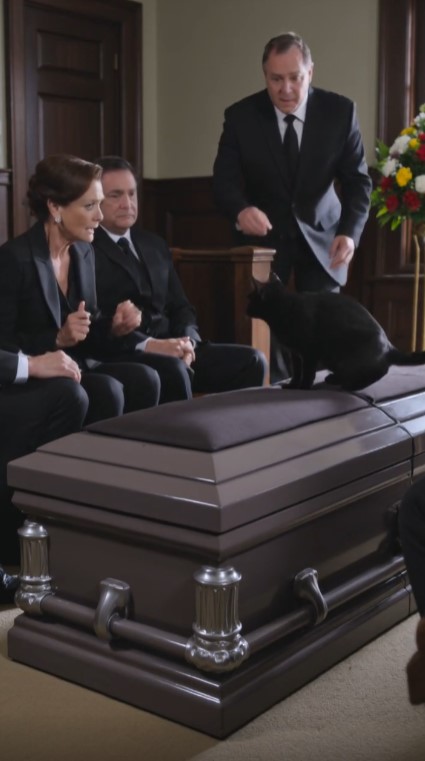 Black Cat Jumped Onto The Coffin — Then A Hidden Envelope Slipped Out