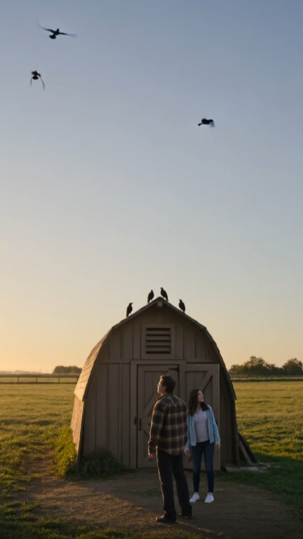 Crows Circled The Same Field For Three Days — Then A Farmer Heard Tapping Beneath The Shed
