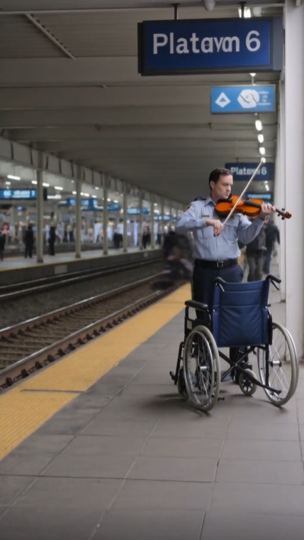 Blind Musician Heard Crying Beneath Platform 6 — Then Everyone Looked Down