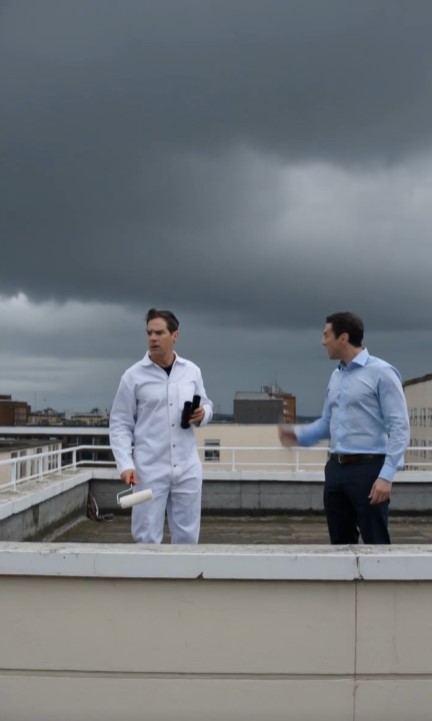 Painter Refused To Leave The Rooftop — Then He Noticed One Window Across The Street