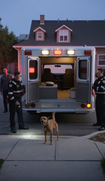 Dog Refused To Let The Ambulance Doors Close — Then Paramedics Heard A Tiny Cry