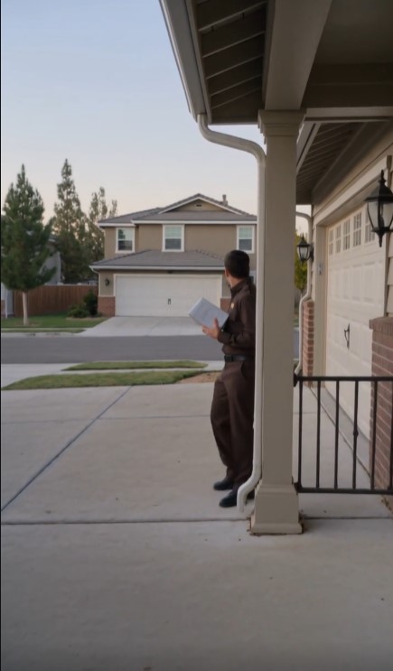 Delivery Driver Refused To Leave A Package — Then He Saw One Word Written In Dust