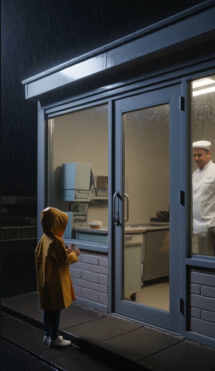 Little Girl Stood Outside The Bakery With A Jar Of Coins — Then The Baker Saw The Hospital Bracelet