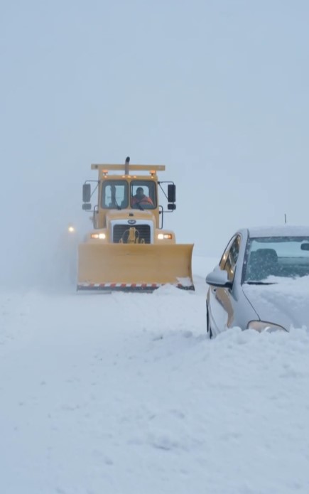 The Snowplow Driver Was Seconds Away From Burying an Abandoned Car Beneath Six Feet of Snow