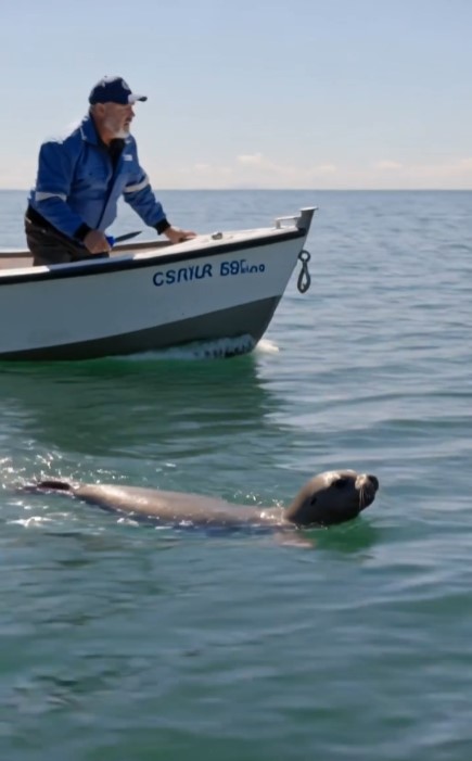 The Fishermen Thought the Baby Seal Was Begging for Food