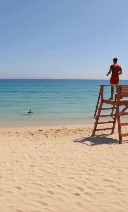 The Lifeguard Blew His Whistle at a Little Boy Swimming Far From Shore
