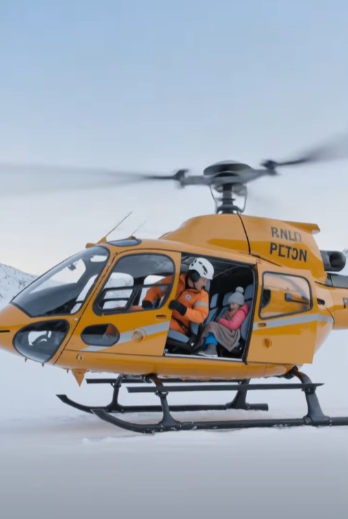 The Rescue Helicopter Was Already Flying Away When the Little Girl Pointed Back Toward the Mountain