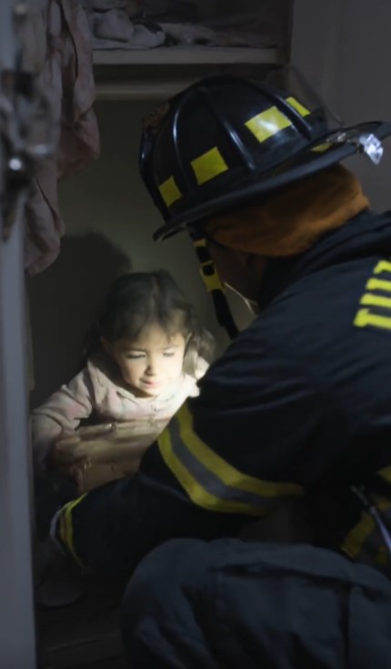 Firefighter Heard A Music Box After The Fire — Then Found A Little Girl Hidden Behind The Closet Wall