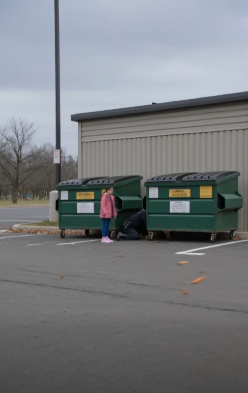 A Little Girl Heard Scratching From a Dumpster