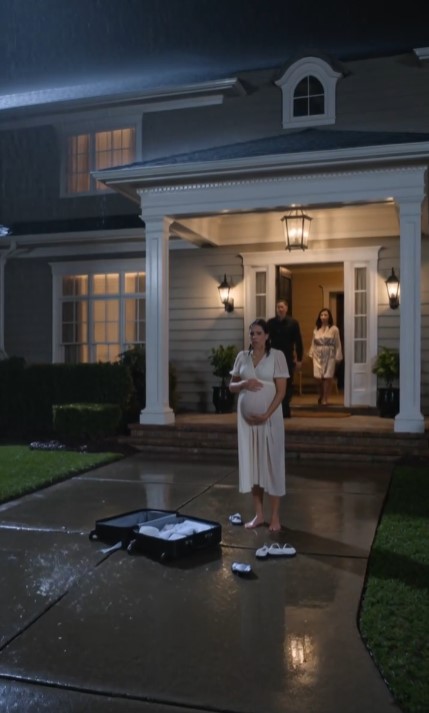 The Rain Was Pouring When Her Husband Threw Her Suitcase Into the Driveway