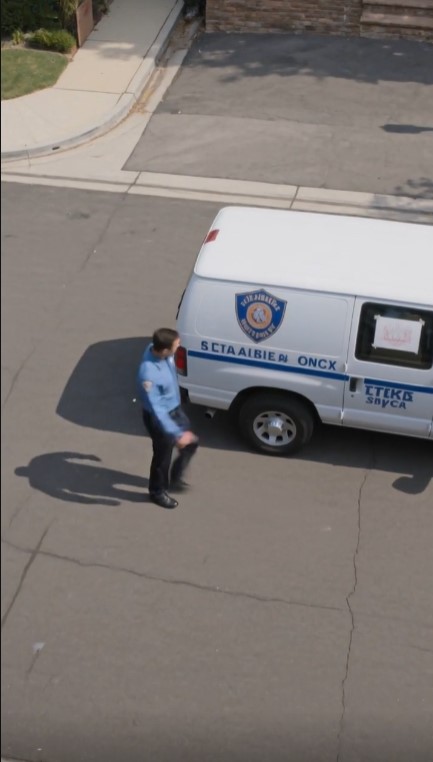 Mailman Hears Knocking From Parked Van — Then Spots One Word in a Child’s Drawing