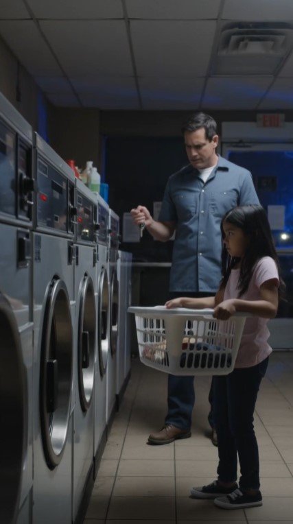 Little Girl Refused To Leave The Laundromat — Then The Owner Heard Tapping Behind The Dryer