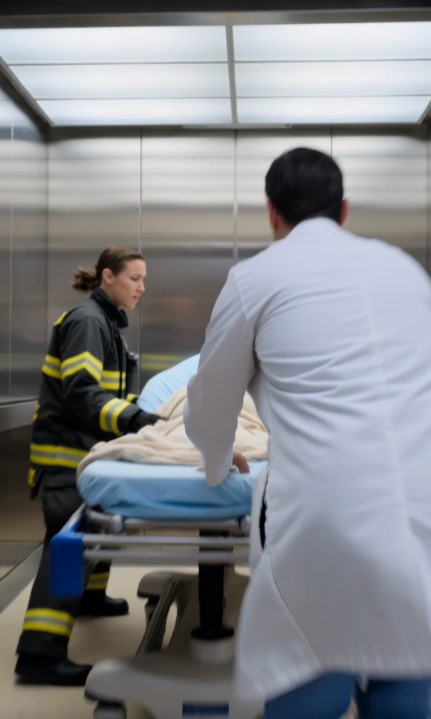 A Nurse Stopped a Hospital Elevator Just Before the Doors Closed