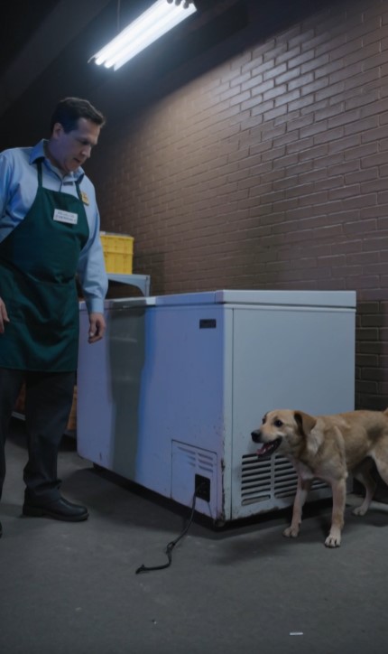 Everyone Thought the Stray Dog Was Stealing Food Behind the Grocery Store