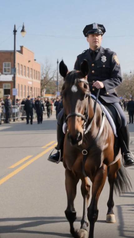 Police Horse Stopped Mid-Parade for a Retired Officer—Then a Hidden Letter Revealed What Happened to His Old Partner