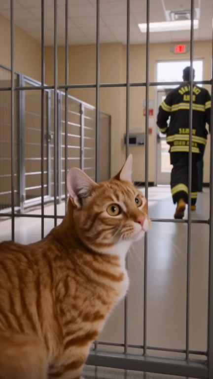 Firefighter Recognized a Shelter Cat He Rescued Years Ago—Then a Letter Revealed Why the Cat Had Been Waiting for Him