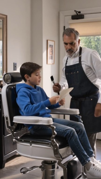 Boy Asked for His Late Father’s Haircut—Then the Barber Revealed He Was the Brother His Dad Never Spoke About
