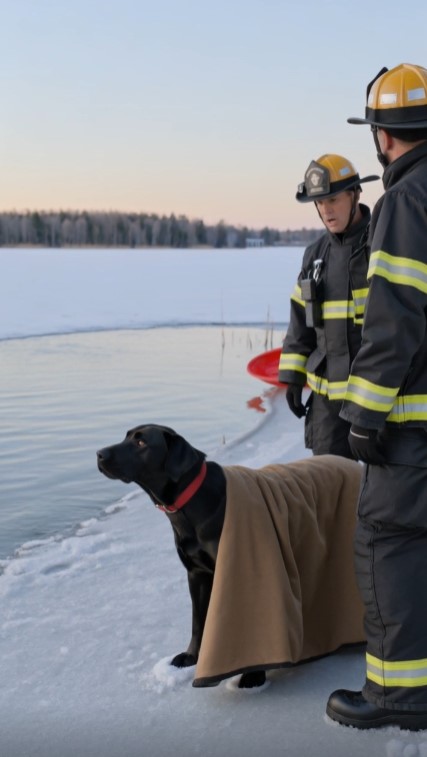 Firefighters Rescued a Labrador From Thin Ice—Then the Dog Led Them to a Missing Boy and a Stranger in the Trees