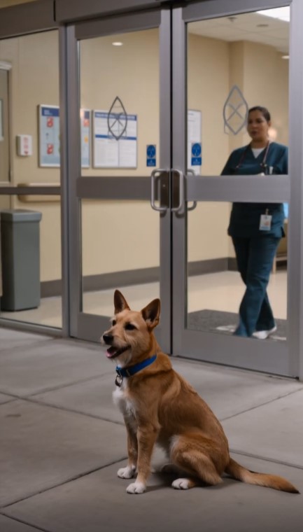 Stray Dog Waited Outside a Hospital for 37 Nights—Then a Hidden Photograph Revealed Someone Else Had Been Caring for Him