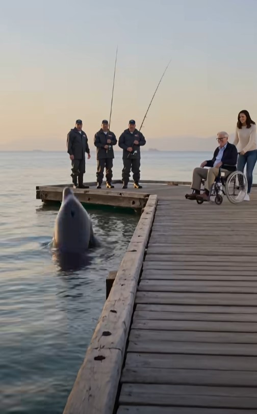 The Dolphin Waited Beside the Same Pier Every Day—Then an Old Man Arrived