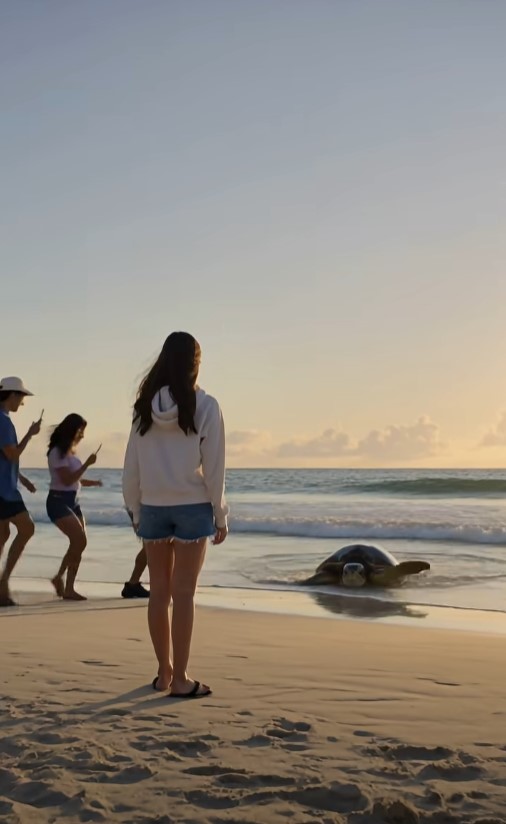 She Returned to the Same Beach for 8 Years—Then a Giant Sea Turtle Came Straight Toward Her