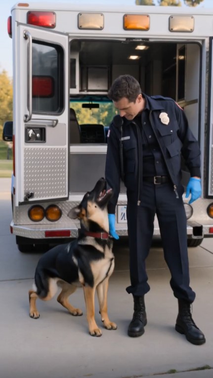 German Shepherd Refused to Leave the Ambulance — Then He Led a Paramedic to a Second Emergency