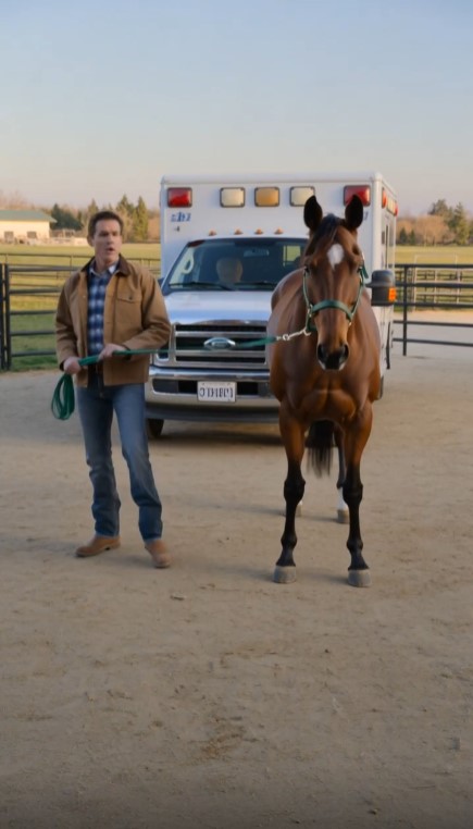 Old Horse Blocked an Ambulance From Leaving the Ranch — Then Everyone Realized Why
