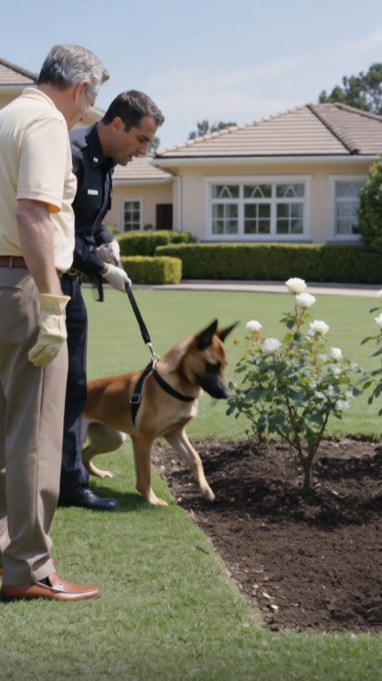 Police K9 Destroyed a Millionaire’s Perfect Rose Garden — Then Officers Heard a Voice Beneath the Ground
