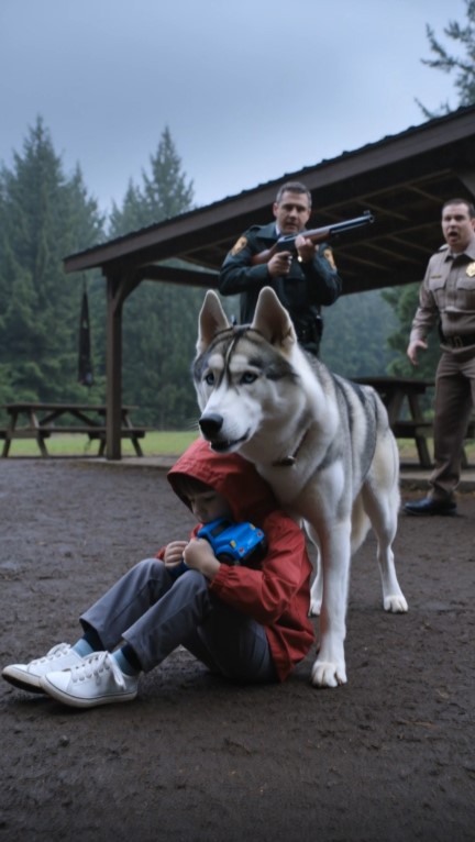 Rescuers Thought a Huge Husky Was Guarding a Missing Boy — Then They Realized What He Was Watching