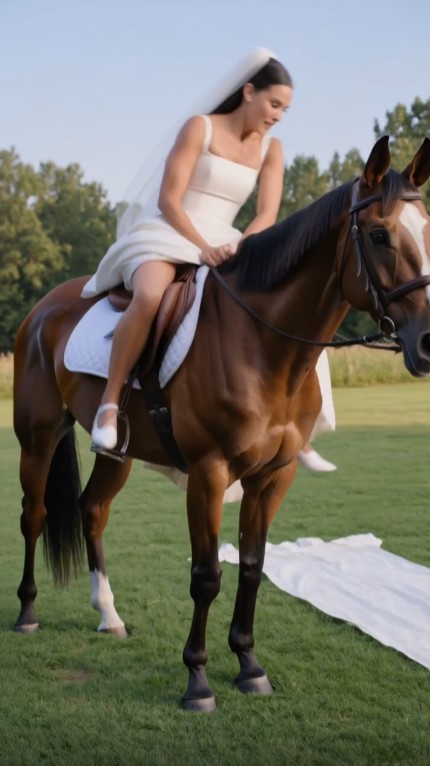 Bride’s Horse Suddenly Threw Her Into the Grass — Then the Wedding Aisle Collapsed