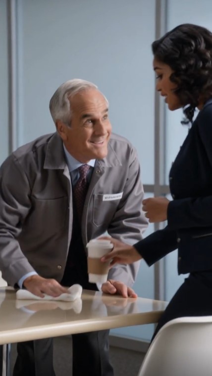 CEO Secretly Worked as a Maintenance Assistant—Then a Photograph Revealed the Receptionist’s Father Had Once Saved His Company