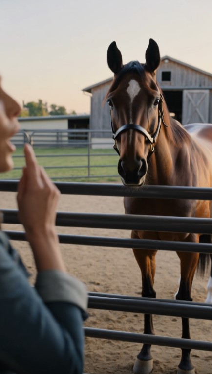 Thunder Froze Every Time He Heard Three Whistles — Then Someone Appeared at the Fence