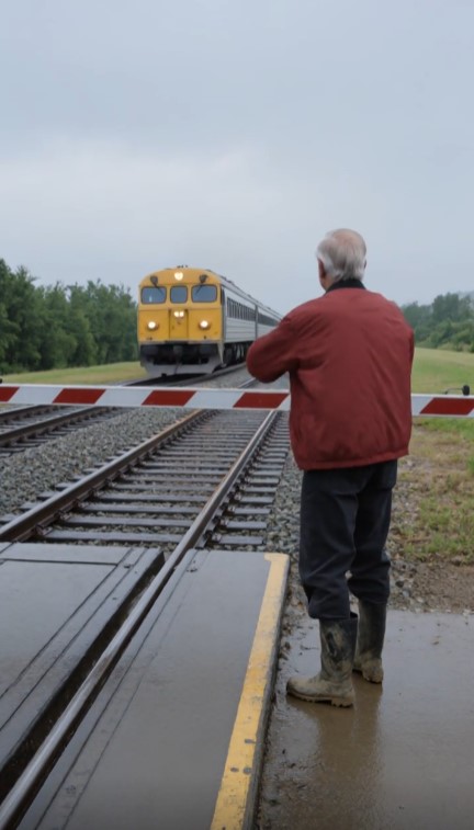 An Elderly Farmer Stopped a Train Just in Time — Then One Passenger Recognized Him After 50 Years