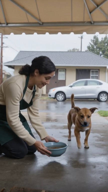 A Stray Dog Brought Her Puppies to a Bakery—Then Maria Found What Was Hidden Beneath the Shed