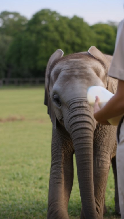 A Rescued Baby Elephant Recognized an Elderly Ranger—Then a 25-Year-Old Whistle Revealed Why