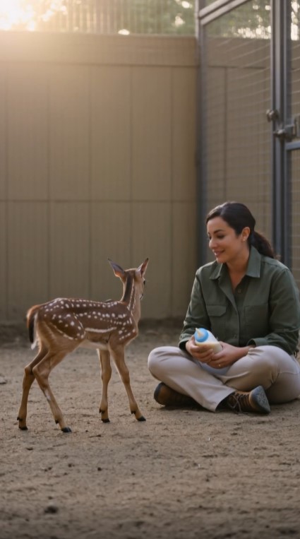 A Rescued Fawn Refused Every Bottle—Then a Wildlife Camera Revealed Her Mother Was Still Alive