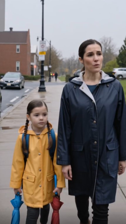 An 8-Year-Old Carried Two Umbrellas Every Day—Then a Black Car Stopped Beside Her