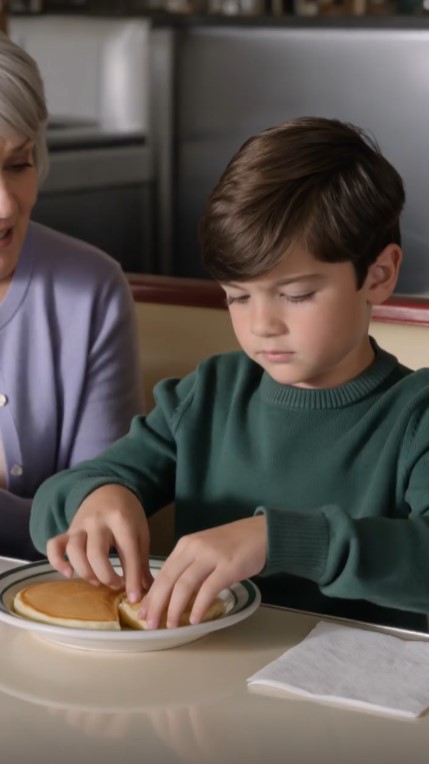 A Boy Saved Pancakes for His Parents—Then His Grandmother Recognized the Stranger Who Paid
