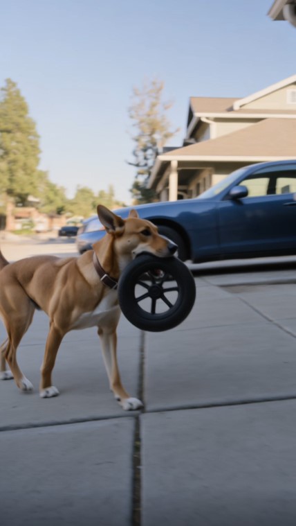 A Stray Dog Kept Bringing the Same Stroller Wheel to One House—Then a Hidden Family Secret Was Found