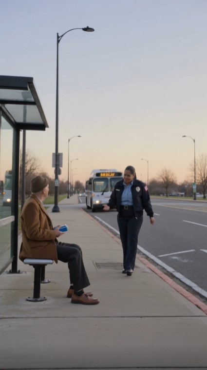 Elderly Man Waited at a Bus Stop for 40 Years Holding His Daughter’s Blue Lunchbox