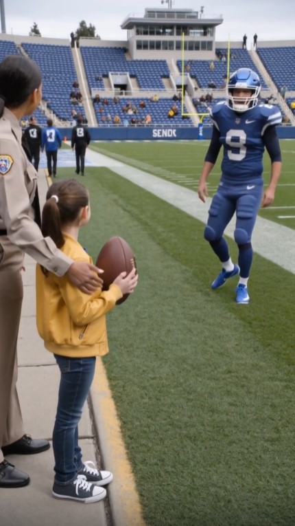 A Little Girl Walked Onto the Field With an Old Football—Then a Star Player Recognized the Mark on It