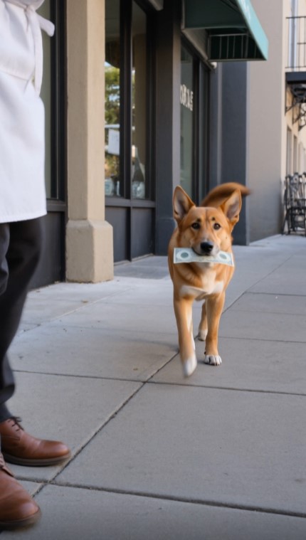 A Stray Dog Brought $10 to the Bakery Every Morning—Then the Baker Followed Him Home
