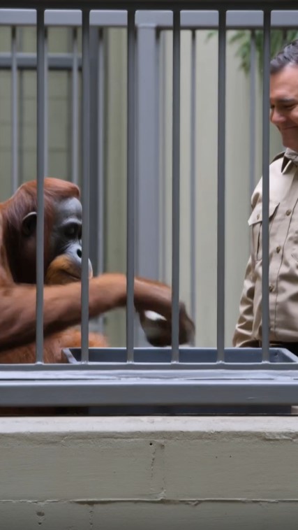 An Orangutan Kept Bringing Her Keeper the Same White Stone—Then Another Hand Pushed It Back