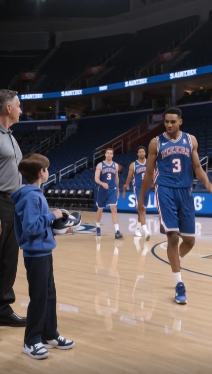 A Little Boy Brought Old Sneakers Onto the Basketball Court—Then the Entire Team Stood Up