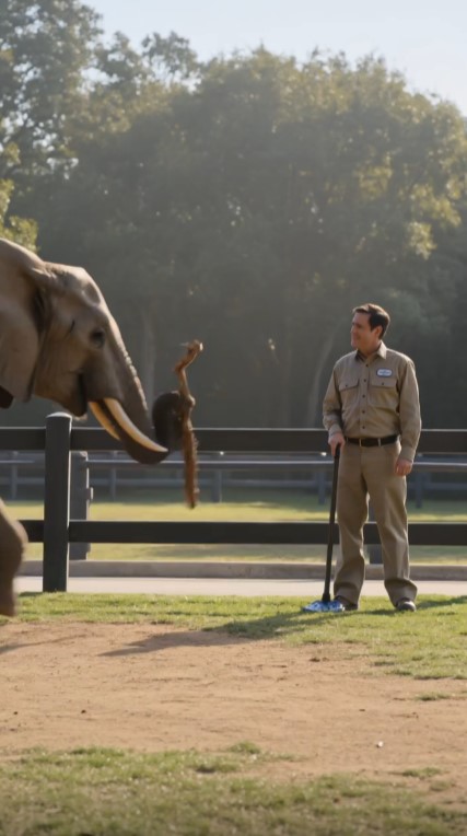 An Elephant Brought Her Keeper the Same Broken Branch Every Morning—Then She Led Him to What Was Buried Beneath a Tree